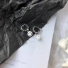 All-925 sterling silver sparkling diamond pearl ear buckles, simple women's summer trendy texture, heavy industry cold style, light luxury earrings 6 Application Scenario
